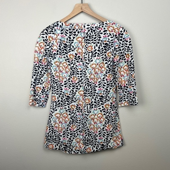 Tory Burch Alexiane Printed Tunic 100% Linen - Picture 3 of 7